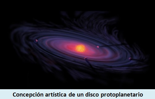 Concepción artística de un Disco Protoplanetario