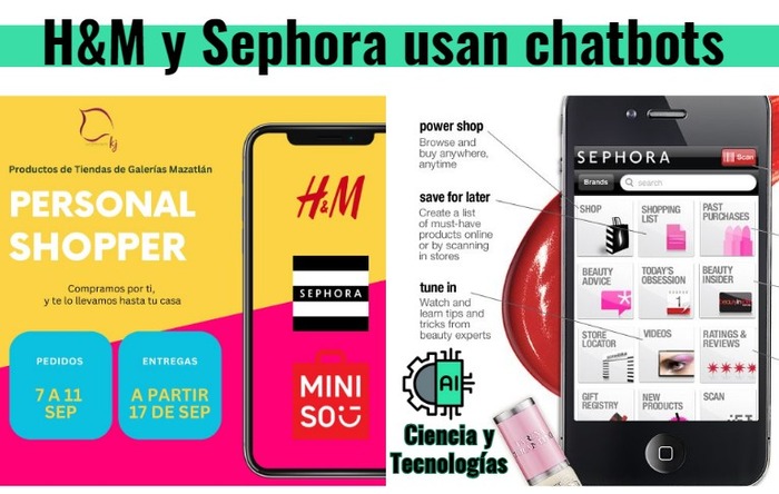 H&M-Sephora-son-ejemplos-de-Apps-que-emplean-los-chatbots-exitosos-que-aportan-los-beneficios-de-la-IA